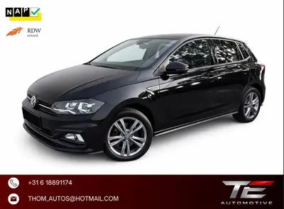 Volkswagen Polo 1.0 TSI R-Line 95pk 2021 Zwart | NAP | BTW uit 2021