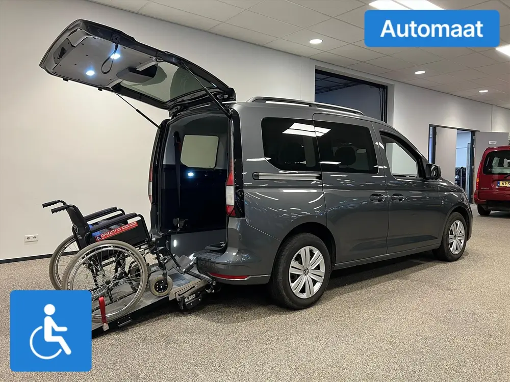 Volkswagen Caddy L1 Rolstoelauto Automaat 3+1 of 5+0 uit 2021, foto 2