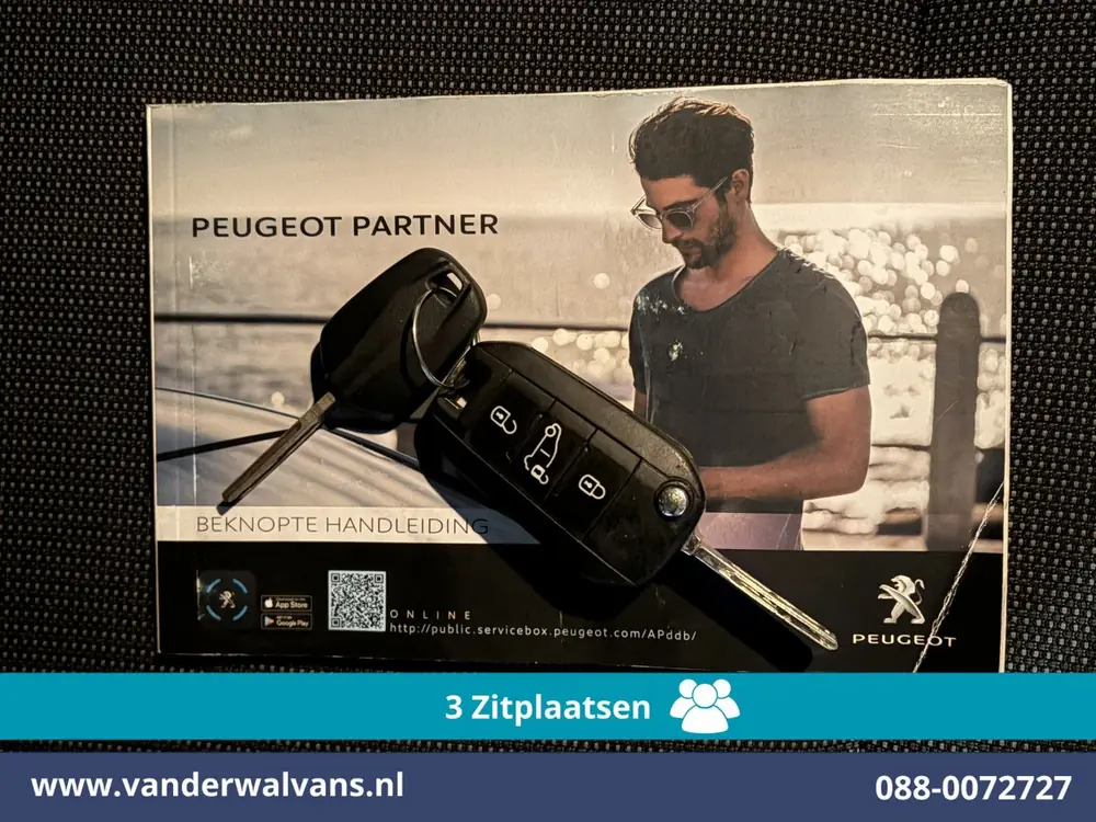 Peugeot Partner 1.5 BlueHDI 102pk L2H1 Euro6 Airco | 3-Zits uit 2020, foto 17