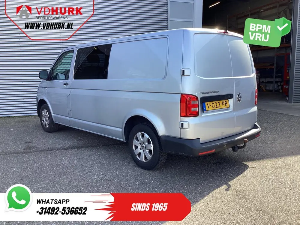 Volkswagen Transporter 2.0 TDI 150 pk L2 DC Dubbel Cabine EX uit 2019, foto 2