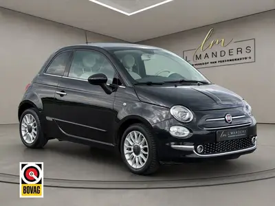 Fiat 500 1.2 Lounge 2019 ZWART | Panoramadak | Apple CarPlay uit 2019